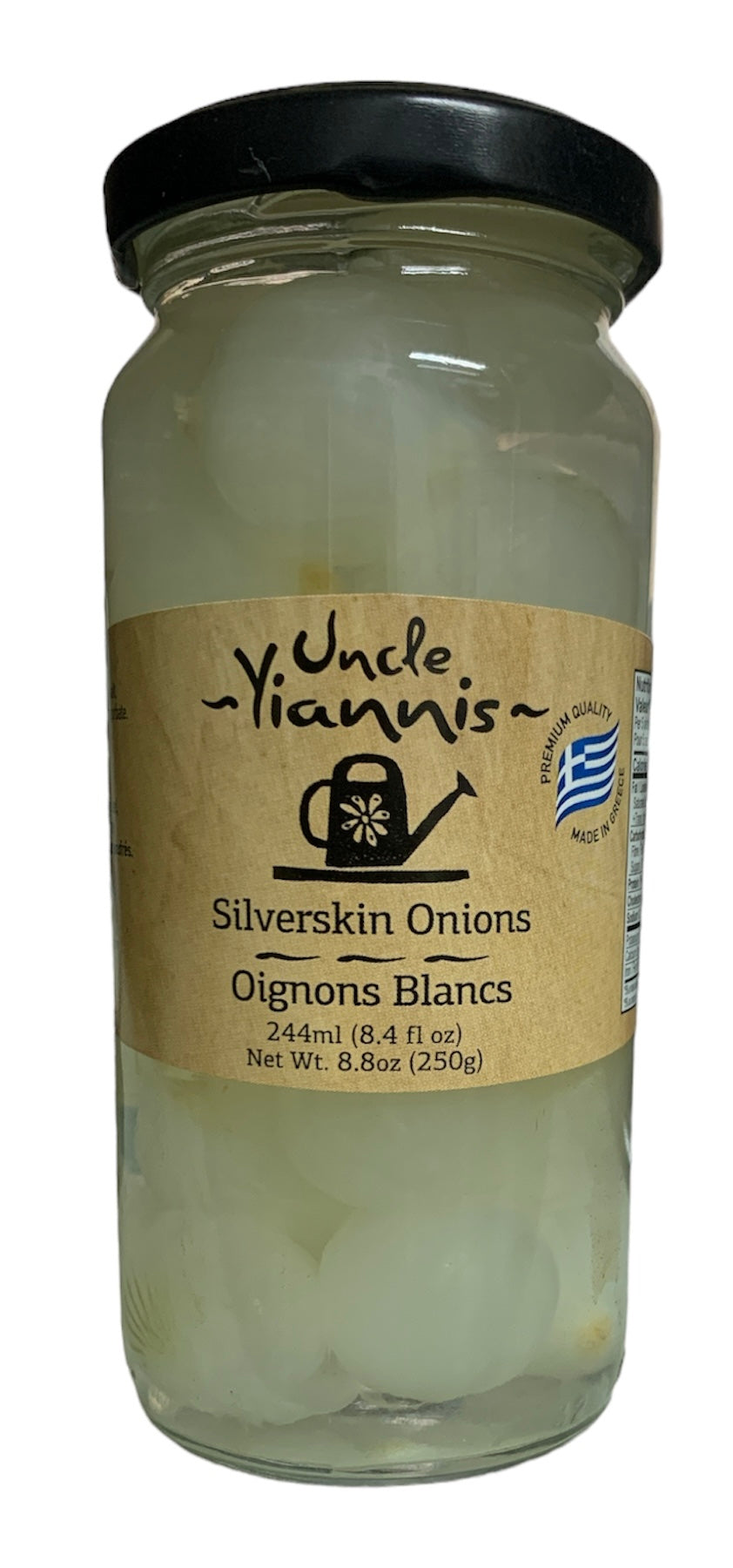 Uncle Yiannis Pickled White Onions 244ml – Greek Product