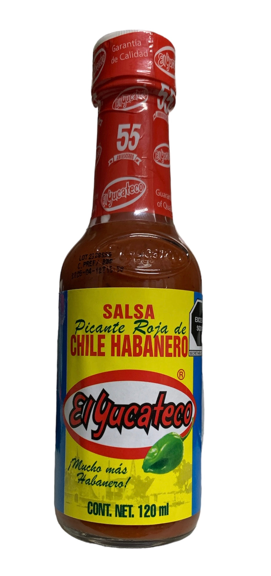 El Yucateco Salsa Picante De Chile Habanero Red Hot Sauce 120ml