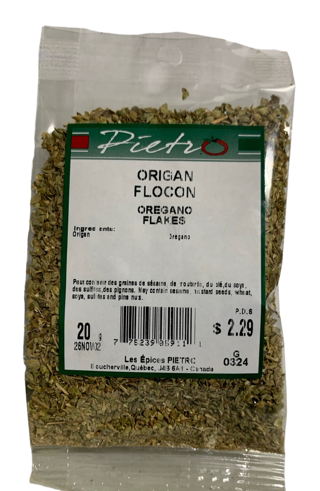 Origan Flocon 20g