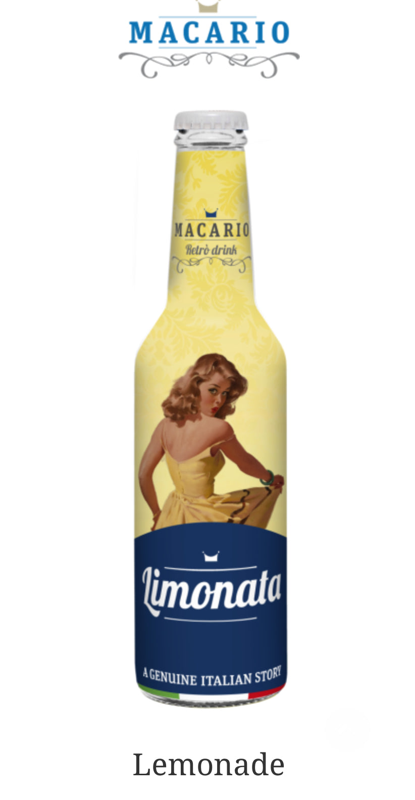 Macario Limonata Sparkling Drink 275ml Red Lemonade