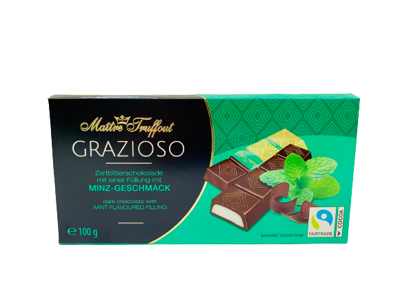 Grazioso dark chocolate mint 100g