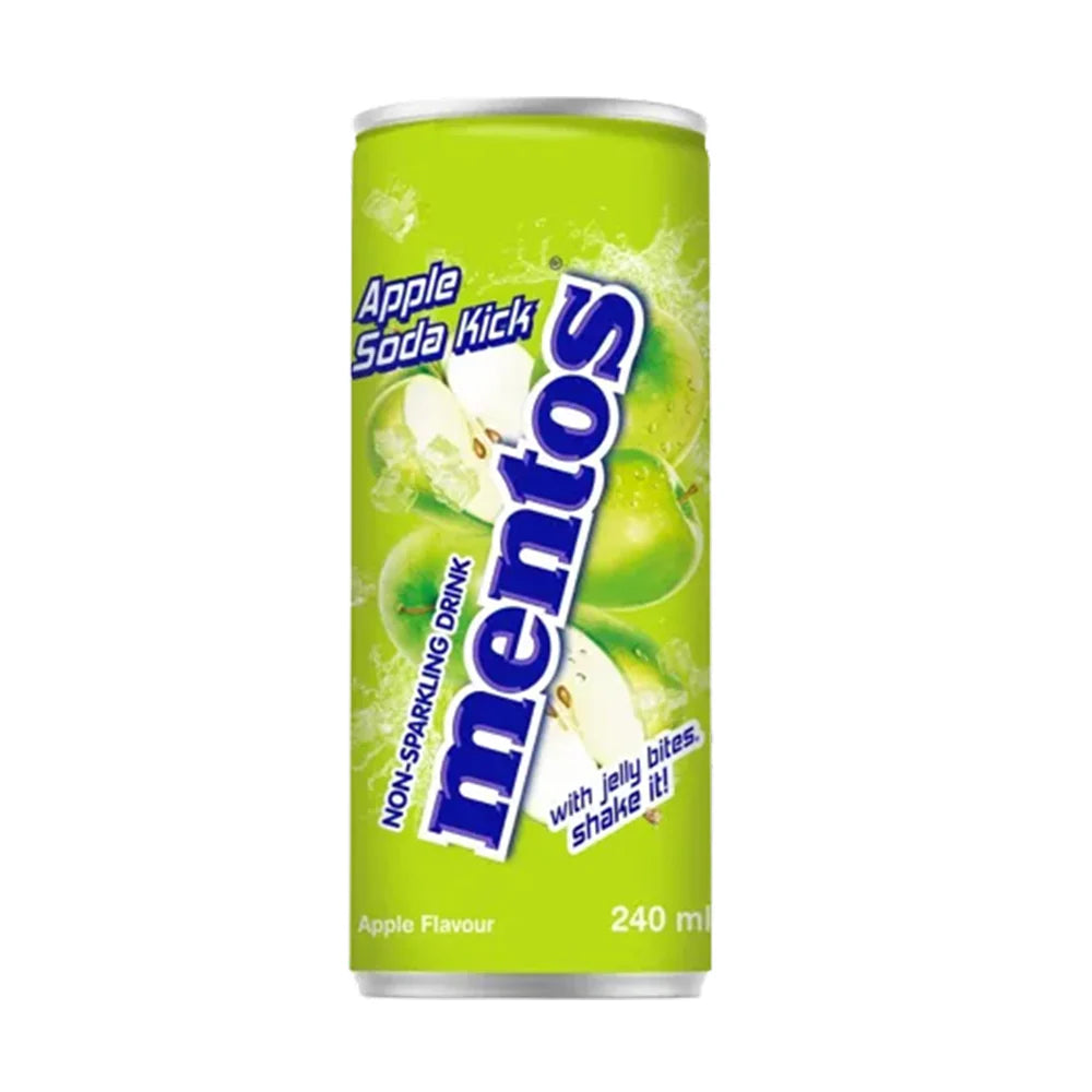 Mentos Kick Apple Soda Drink 240ml