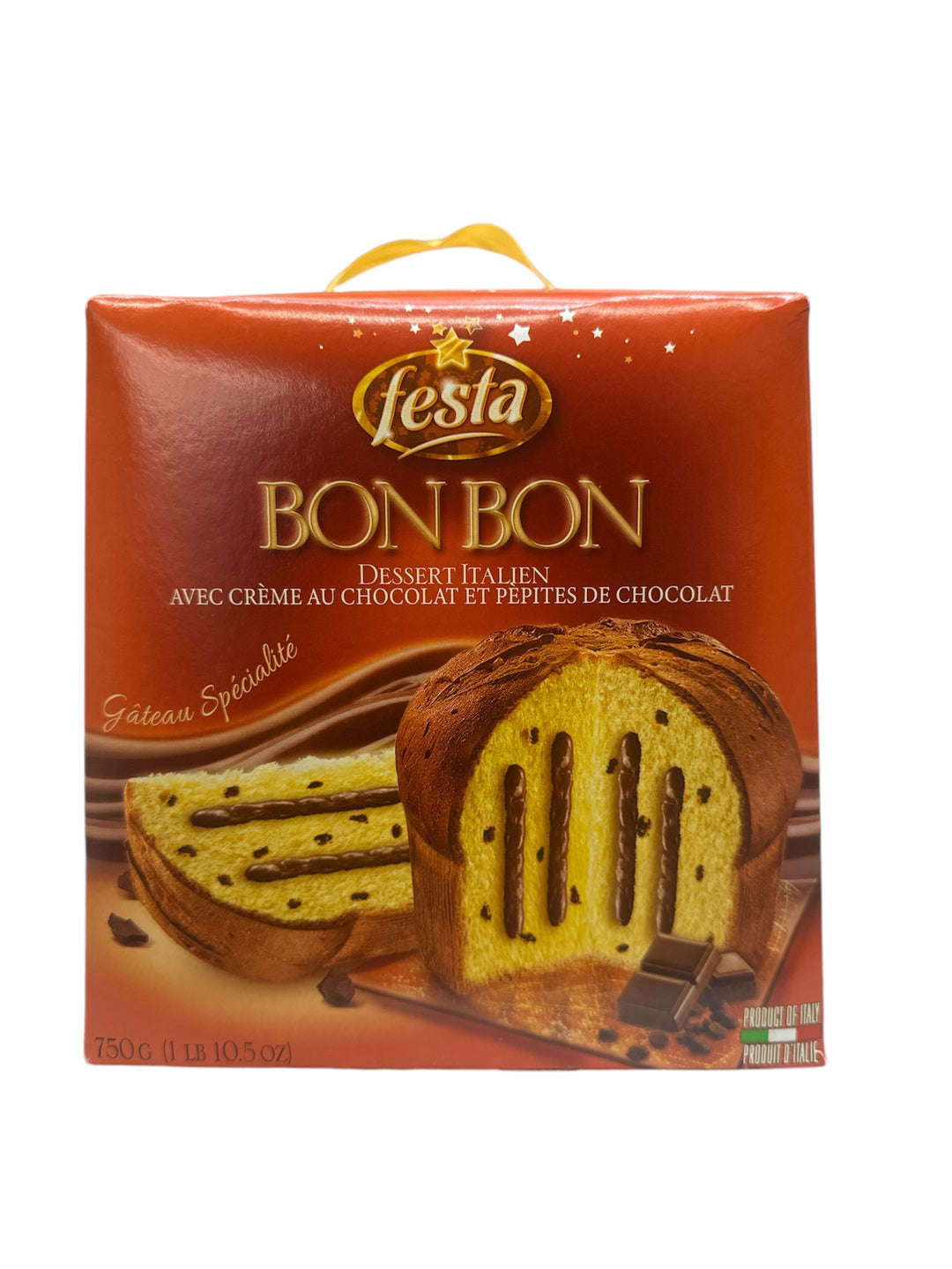 Bon Bon panetonne with chocolate cream and chocolate chips 750g