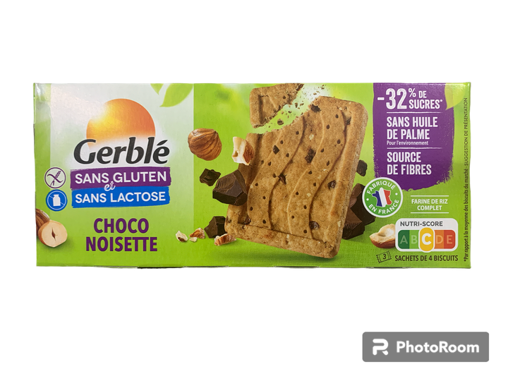 Gerblé Choco Noisette 150g   Gluten Free  et Lactose Free