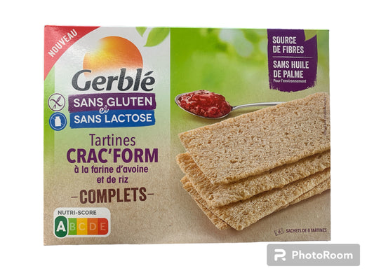 Gerblé Tartines Crac Form  210g   Sans Gluten   et Sans Lactose