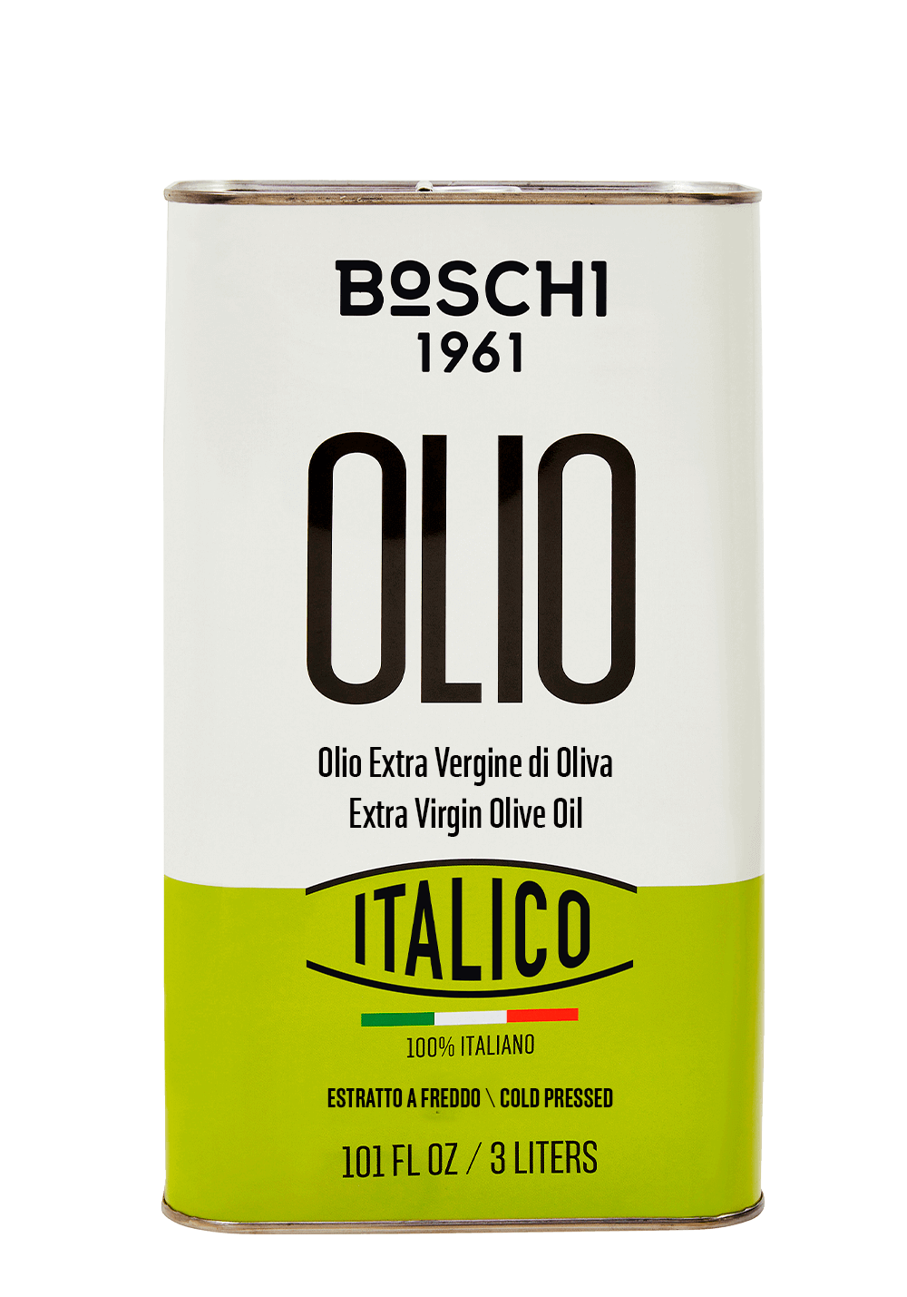 Huile d’olive extra vierge Italico 100 % italienne – Bidon 3 L de Boschi