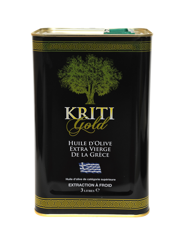 HUILE D’OLIVE EXTRA VIERGE DE GRÈCE 3 L – KRITI GOLD