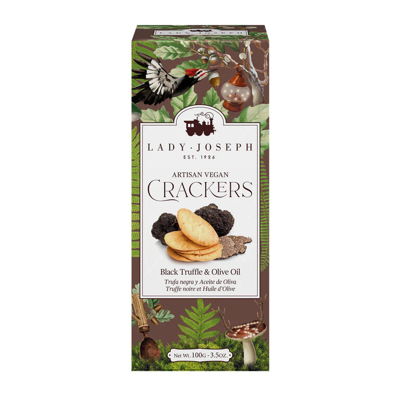 LADY JOSEPH BLACK TRUFFLE CRACKERS 100G