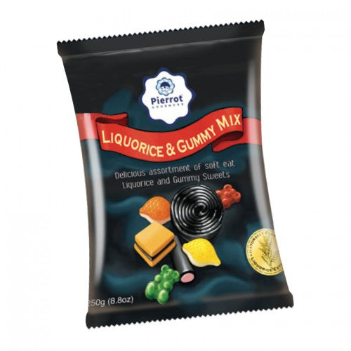 Gelées de Réglisse et Fruits Assortis 250g – Pierrot Gourmand