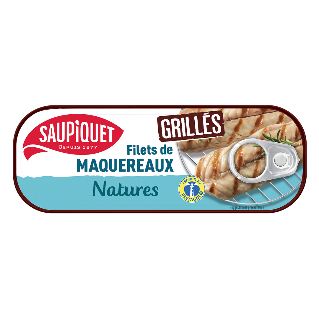 Grilled mackerel fillets, plain 169g