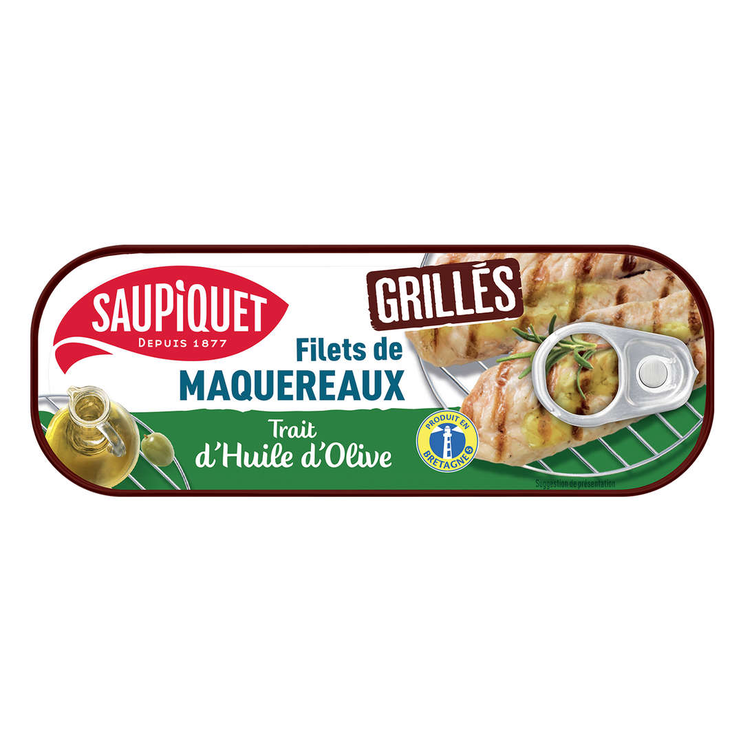 Filets de maquereaux grillés d'huile d'olive 120g