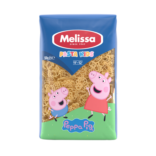 Peppa Pig Pasta 500g Melissa - Greek Pasta for Kids in Character Shapes