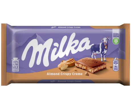 Milka Almond Crispy Creme 90g