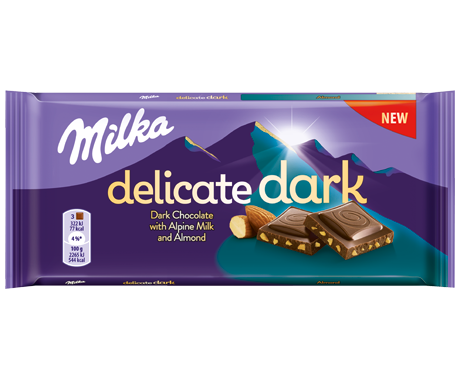Milka Delicate Dark Almond 85g
