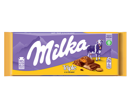 Milka Triple with caramel 90g
