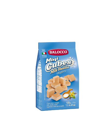 Mini Cubes Milk Vanilla 125g