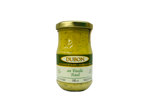 Moutarde de Dijon au basilic 190ml