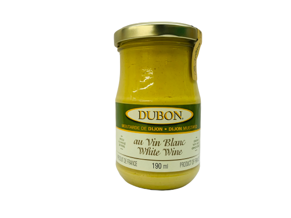 Dijon Mustard with White Wine 190ml – Dubon – Authentic French Mustard
