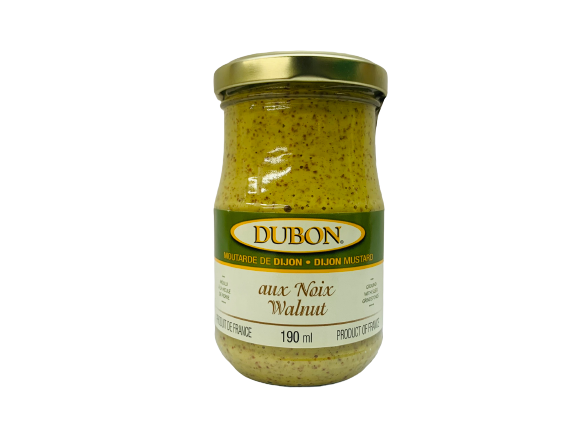 Dijon Mustard with Walnuts 190ml – Dubon – Gourmet French Mustard