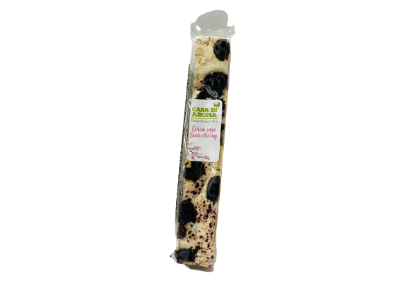 Nougat tendre aux cerises sûres 80g