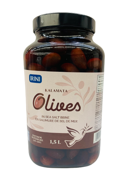 Kalamata olives in sea salt brine 1.5L