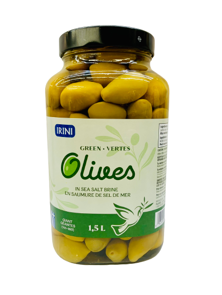 Olives en saumure de sel de mer 1.5L