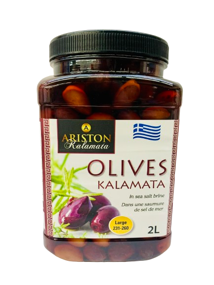 Kalamata olives in sea salt brine 2L