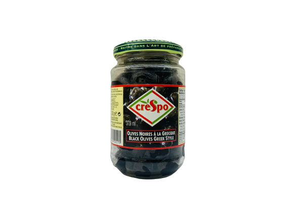Greek black olives 370ml
