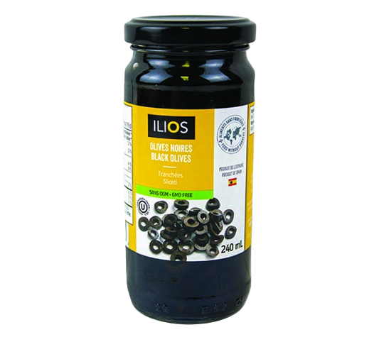 Sliced ​​black olives 240ml