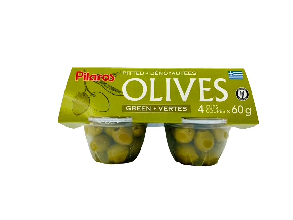 Olives vertes dénoyautées 4x60g