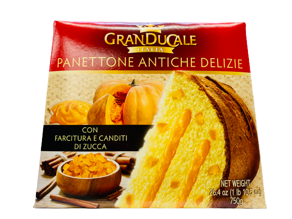 Panettone avec citrouille confite et préparation de citrouille 750g