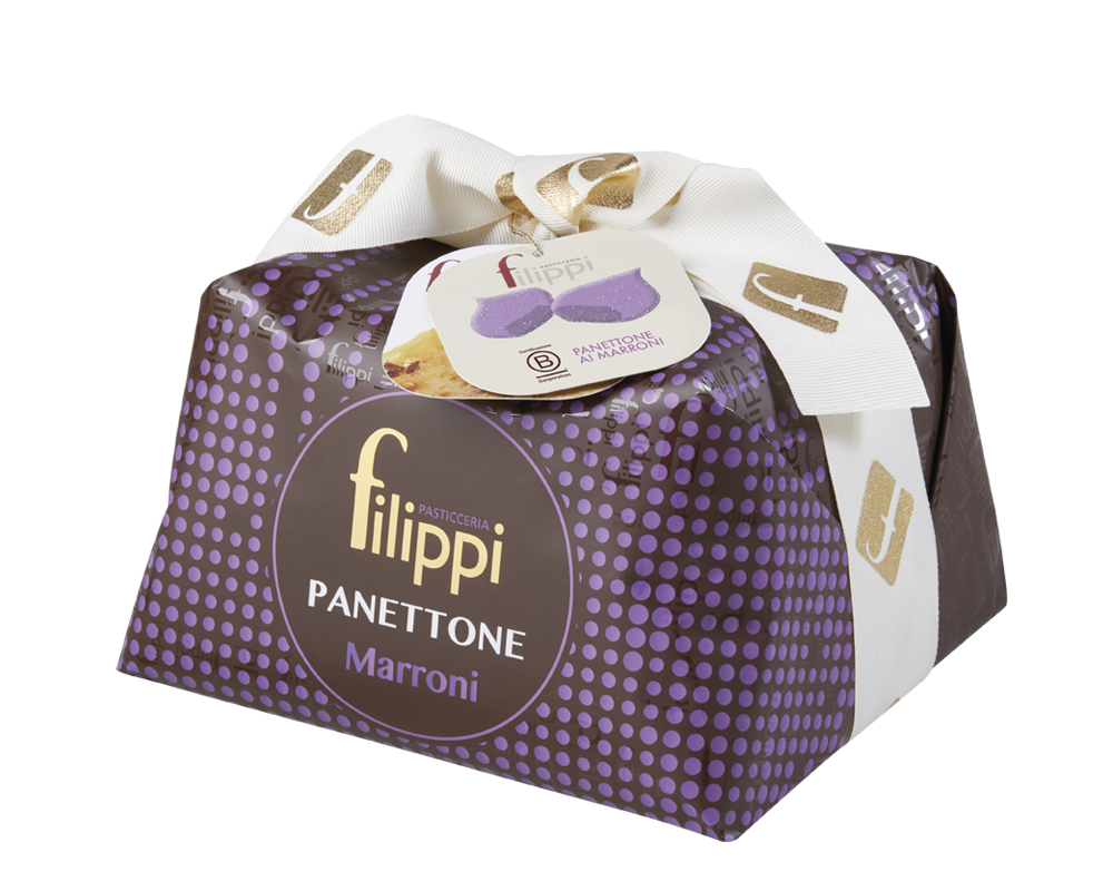 Panettone with candied chestnuts 500g