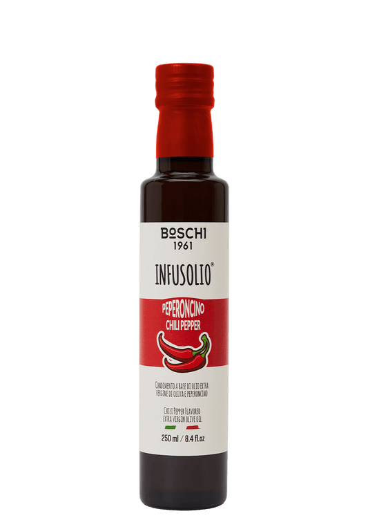 HUILE D’OLIVE EXTRA VIERGE INFUSÉE AU PIMENT 250ML – BOSCHI