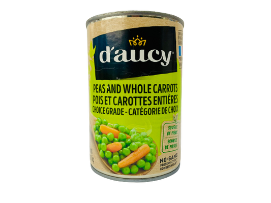 Pois et carottes entières catégorie de choix 398ml