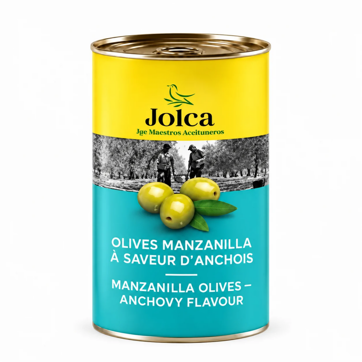Manzanilla Olives Anchovy Flavor 350g – Jolca | Mediterranean Flavor from Spain