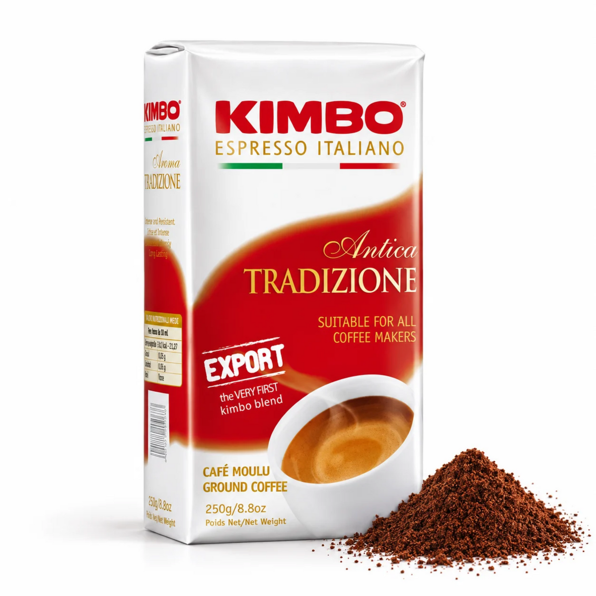 Café Moulu Antica Tradizione 250g – Kimbo | Le Goût Authentique du Café Traditionnel Italien