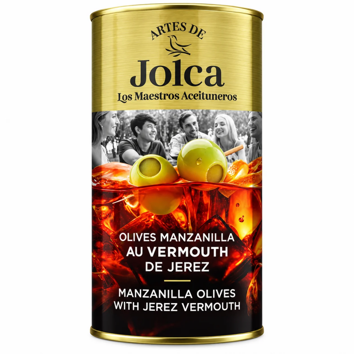 Manzanilla Olives Grande Sélection Vermouth Explosion 350g – Jolca | Mediterranean Taste of Spain