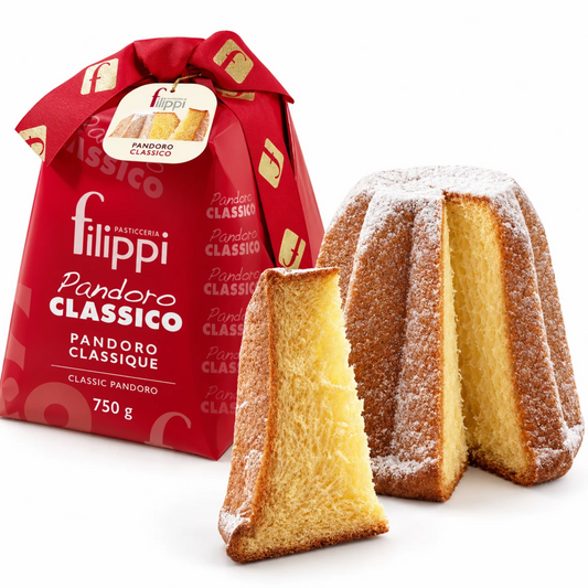 Pandoro Classico 750 g Filippi – Le « Pain d’Or » Italien Artisanal, Moelleux au Beurre Frais et à la Vanille Naturelle | Pasticceria Filippi