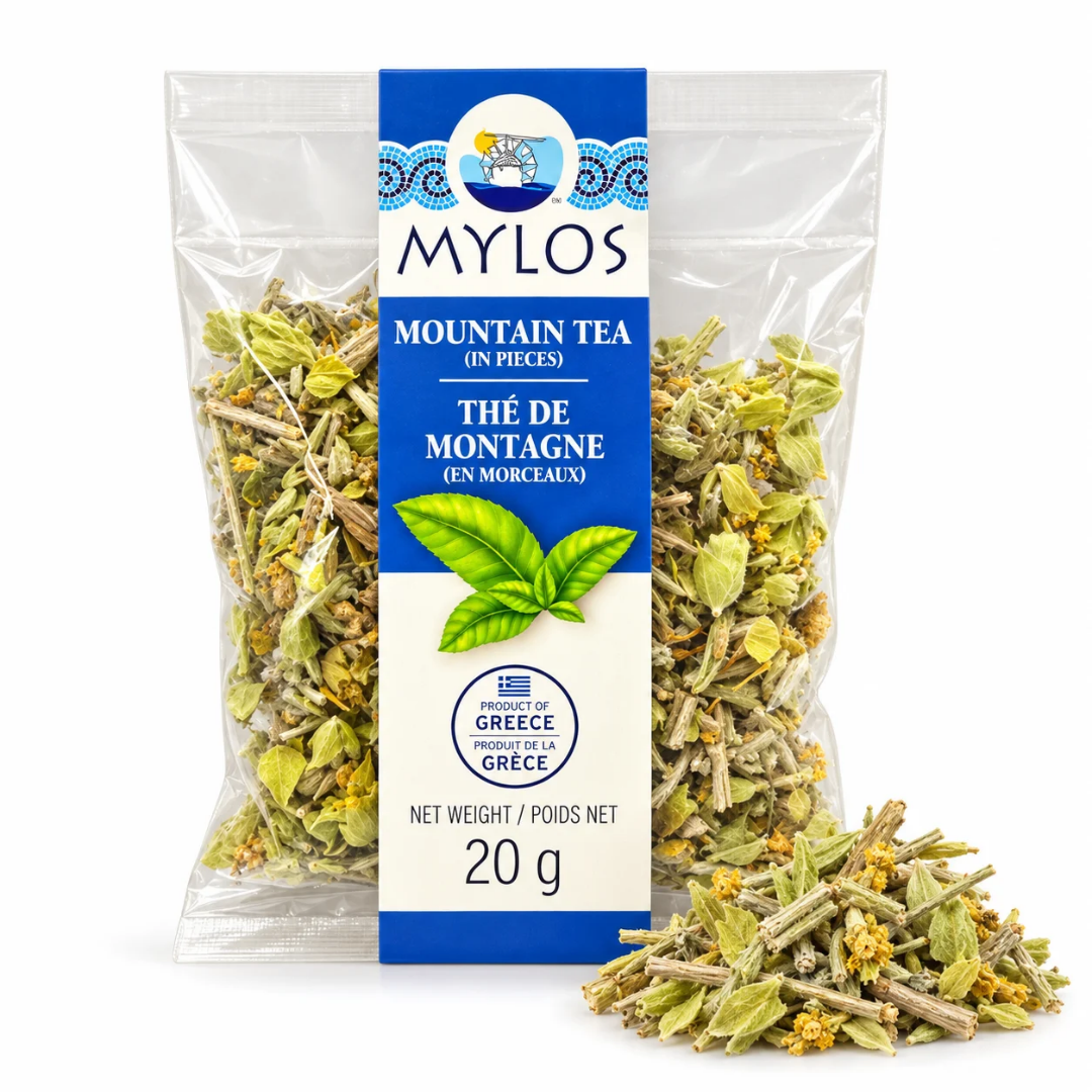 Greek MOUNTAIN TEA in Pieces 20 g – Mylos | Greek Mountain Sideritis