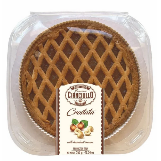 350g Hazelnut Crostata Cianciullo – The Italian tart with a golden lattice