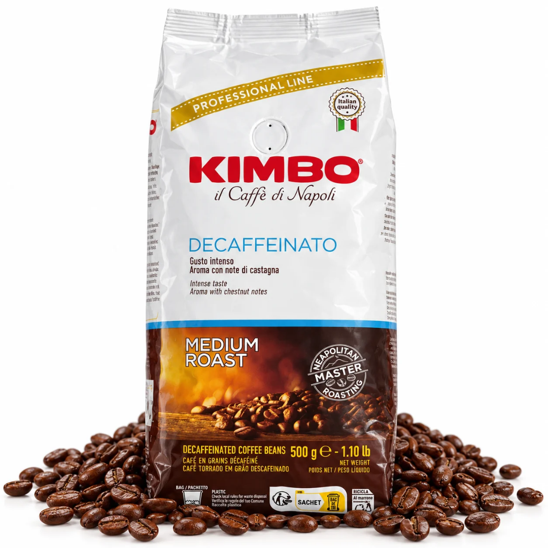 Kimbo Whole Bean Coffee – Le Meraviglie del Gusto Decaf 500g | The Pleasure of Espresso, Without Caffeine