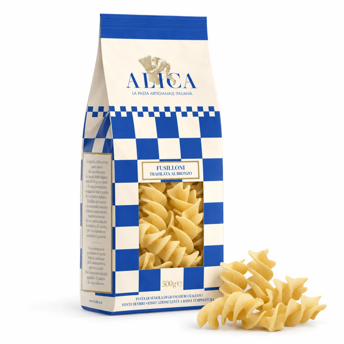 Fusilloni 500g – Artisanal Italian Bronze-Drawn Pasta from Basilicata | Pasta Alica