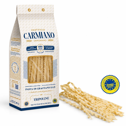 Tripoline IGP 500 g Carmiano – Pâtes Artisanales Italiennes Tréfilées au Bronze de Gragnano | Pastificio Carmiano