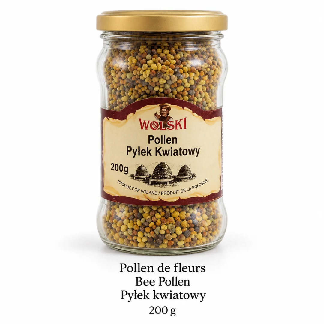 Bee Pollen 3 X 200g = 600g Wolski – Small Golden Pellets Harvested Flower by Flower by the Bees