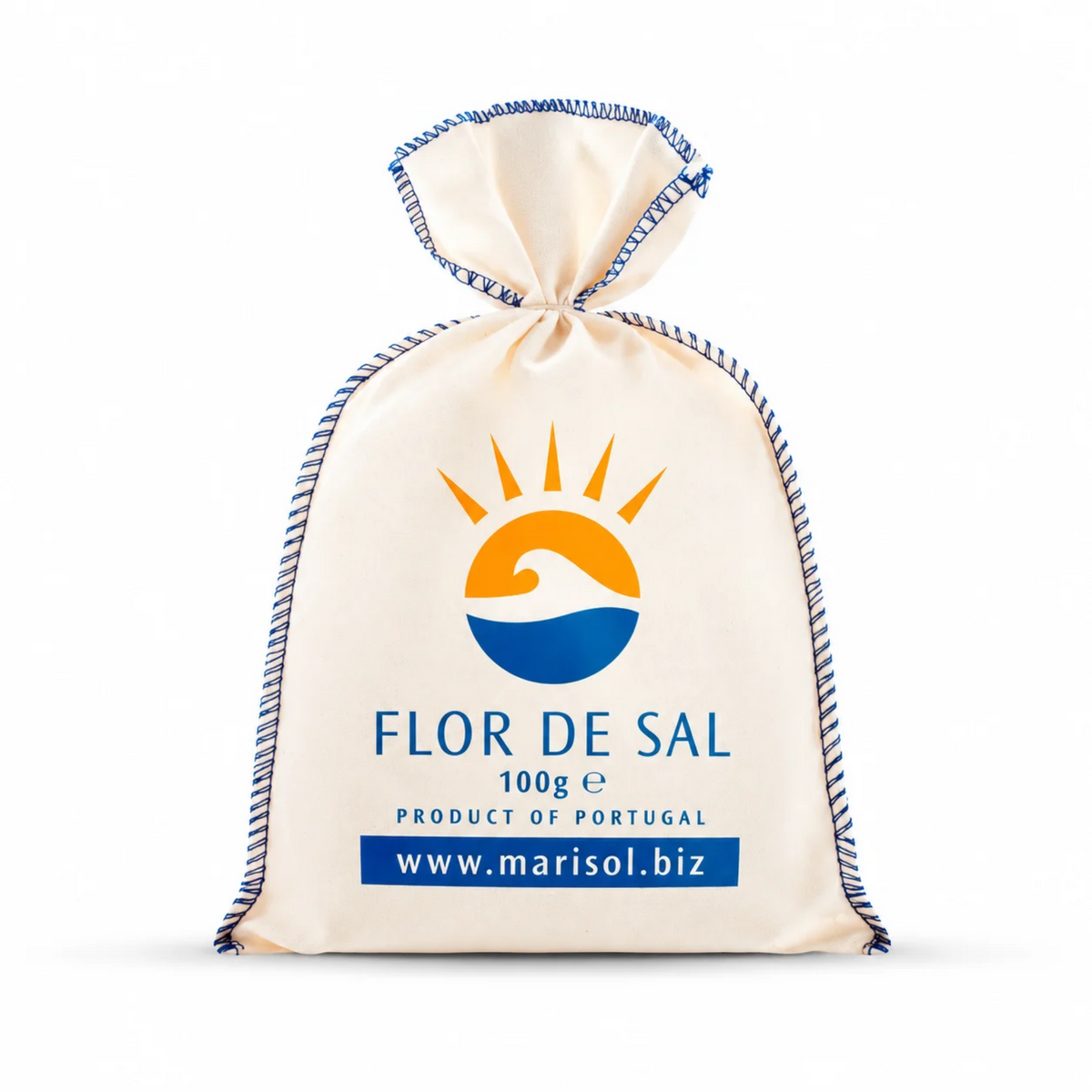 Marisol Organic Fleur de Sel 125g – Cotton Pouch | Hand-Harvested in the Algarve, Portugal