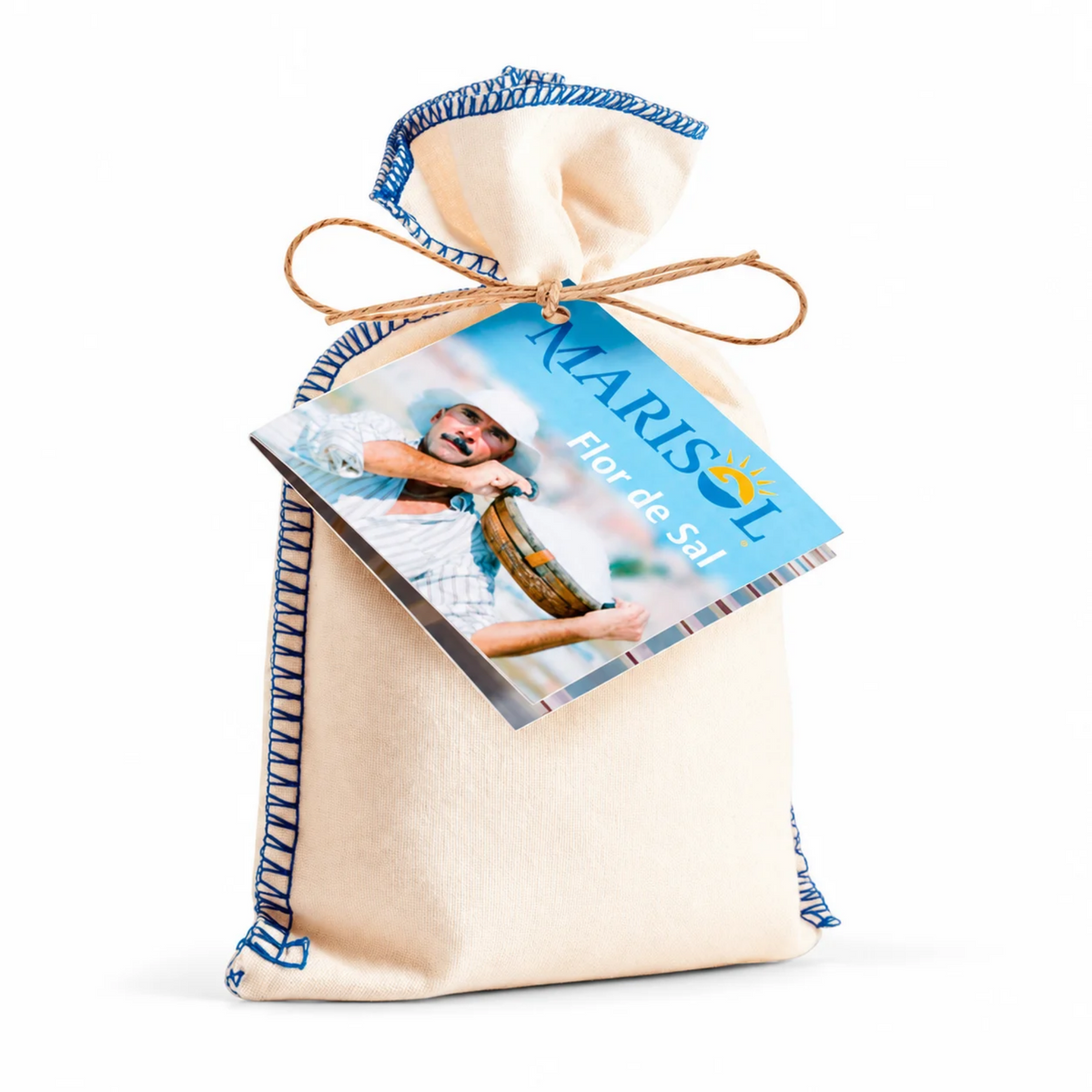 Marisol Organic Fleur de Sel 125g – Cotton Pouch | Hand-Harvested in the Algarve, Portugal