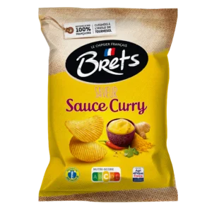 Brets Wavy Chips Curry Sauce Flavor 125g