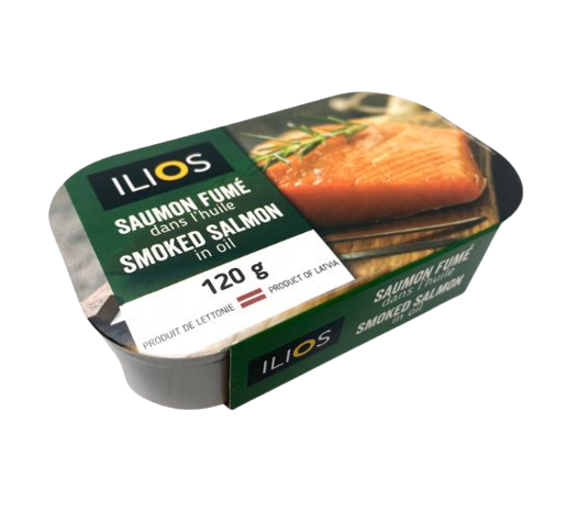 Saumon fumé dans l'huile 120g