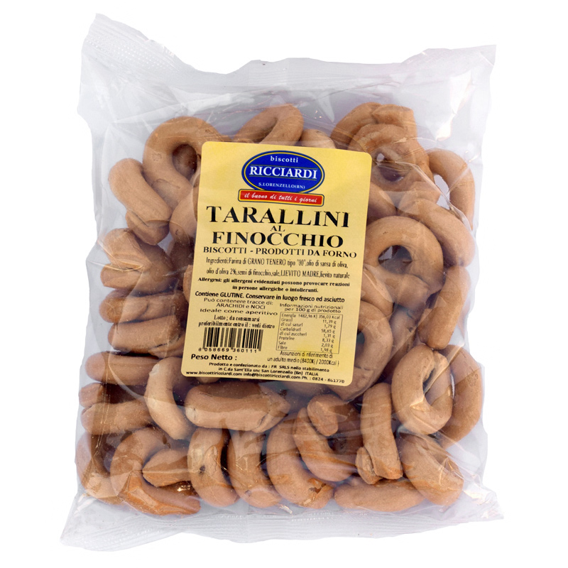 Tarallini al Semi di Finocchio 250g