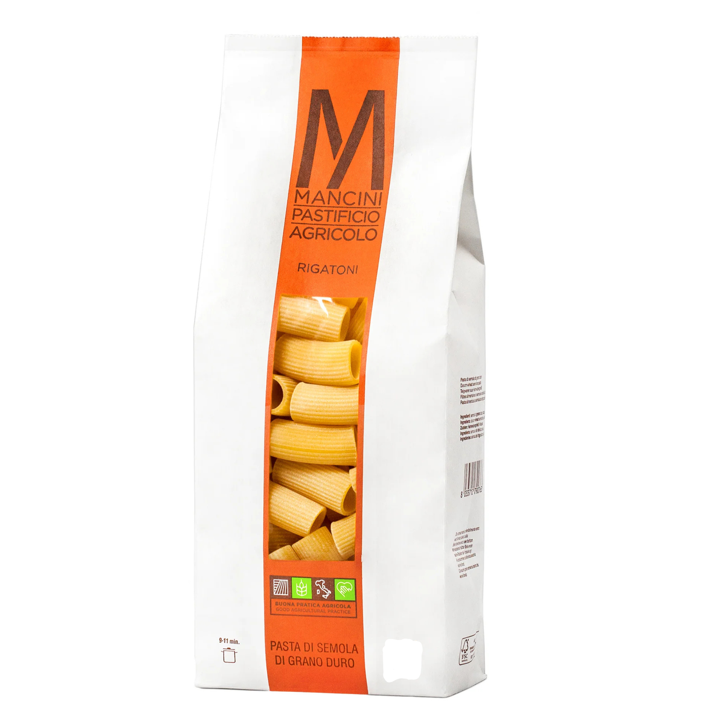 RIGATONI 1KG MANCINI – PÂTES ITALIENNES ARTISANALES FORMAT FAMILIAL